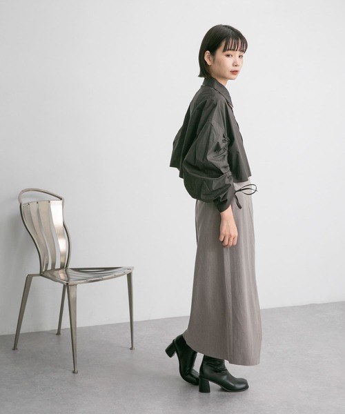 KBF（ケイビーエフ）の「Iラインロングスカート（スカート・レディース・モカ/チャコールグレー・ONE）」の16枚目の写真