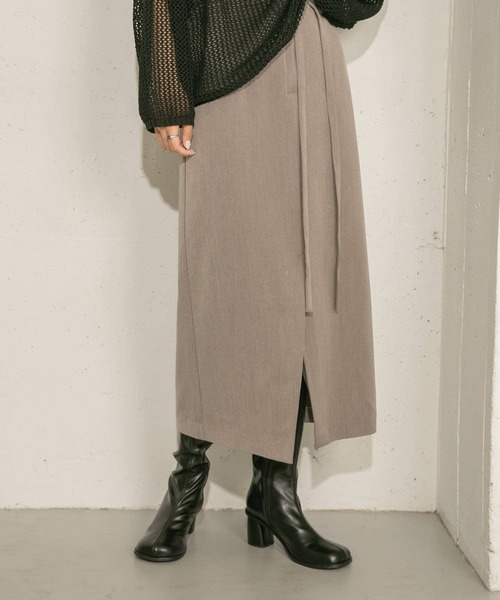 KBF（ケイビーエフ）の「Iラインロングスカート（スカート・レディース・モカ/チャコールグレー・ONE）」の18枚目の写真