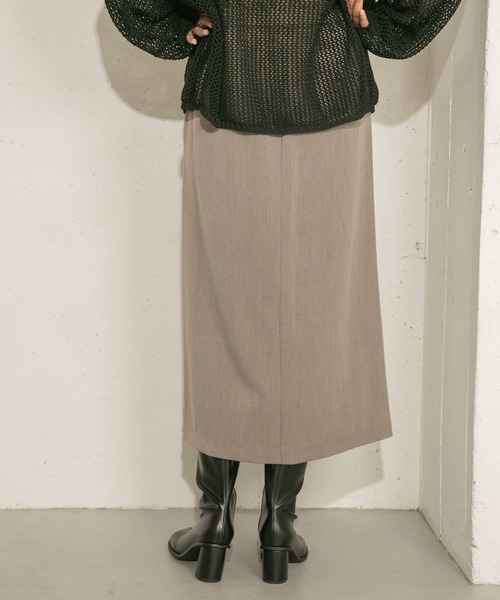 KBF（ケイビーエフ）の「Iラインロングスカート（スカート・レディース・モカ/チャコールグレー・ONE）」の19枚目の写真