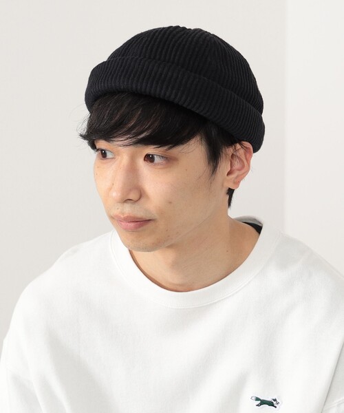 BEAMS HEART（ビームスハート）の「リブ ロールキャップ（ニットキャップ/ビーニー・メンズ・ベージュ/ブラック/ネイビー・ONE SIZE）」の6枚目の写真
