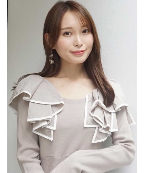 MERCURYDUO（マーキュリーデュオ）の「ラッフルドッキングマーメイドニットワンピース（ワンピース・レディース・ブラック/ベージュ/アイボリー・SMALL/MEDIUM）」の11枚目の写真