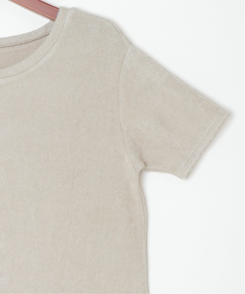 sleeping.com（スリーピングドットコム）の「オリジナルの香り付き素材 レディス・ゆるふわダブルパイルカットソー半袖ワンピース（ルームウェア/パジャマ・レディース・ネイビー/ベージュ/オリーブ・フリー）」の7枚目の写真