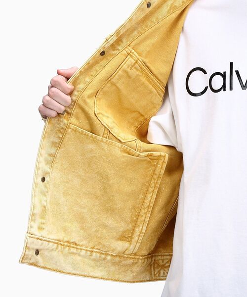 Calvin Klein（カルバン・クライン）の「ウォッシュデニムジャケット 
