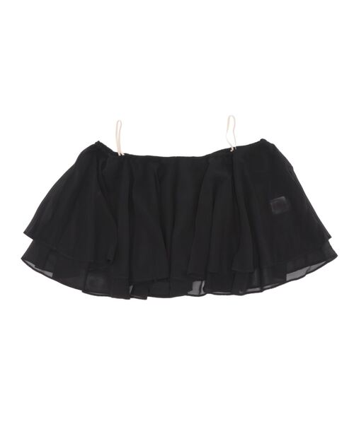 Maunaloa(マウナロア)の「【Maunaloa】ダブルシフォンケープ(その他トップス・レディース・ホワイト/ブラック/ネイビー/レッド・FREE)」の2枚目の写真