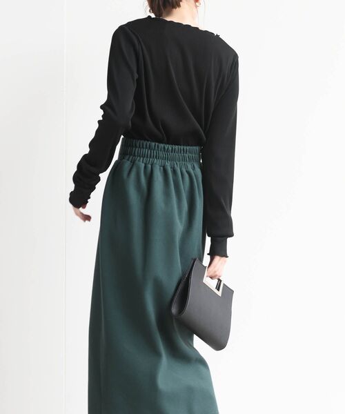 rps（アールピーエス）の「プリーツリブプルオーバー（Tシャツ/カットソー・レディース・ブラック/ブラウン/オフホワイト/アイボリー/マスタード/ブルー/ホワイト系その他2/ライトグレー・フリー）」の13枚目の写真