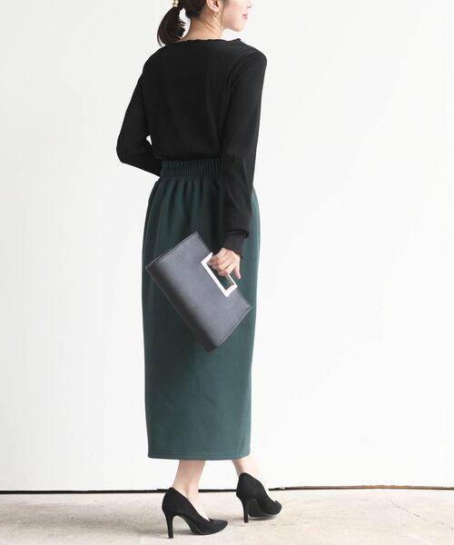 rps（アールピーエス）の「プリーツリブプルオーバー（Tシャツ/カットソー・レディース・ブラック/ブラウン/オフホワイト/アイボリー/マスタード/ブルー/ホワイト系その他2/ライトグレー・フリー）」の14枚目の写真