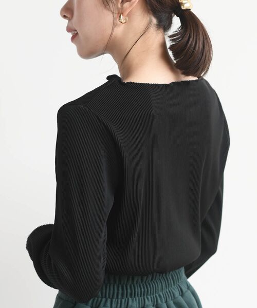 rps（アールピーエス）の「プリーツリブプルオーバー（Tシャツ/カットソー・レディース・ブラック/ブラウン/オフホワイト/アイボリー/マスタード/ブルー/ホワイト系その他2/ライトグレー・フリー）」の16枚目の写真