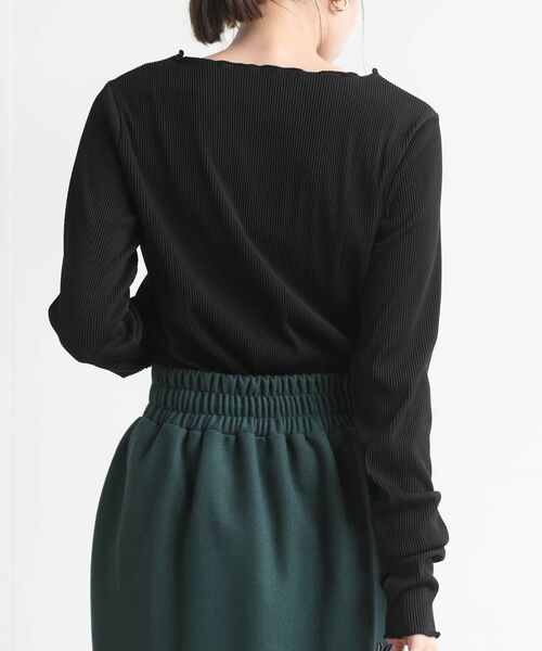 rps（アールピーエス）の「プリーツリブプルオーバー（Tシャツ/カットソー・レディース・ブラック/ブラウン/オフホワイト/アイボリー/マスタード/ブルー/ホワイト系その他2/ライトグレー・フリー）」の17枚目の写真