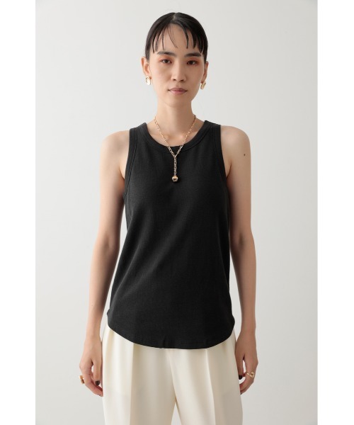 crie conforto（クリーコンフォルト）の「カップ付きアメスリタンク（タンクトップ・レディース・ホワイト/チャコールグレー/ブラック・SMALL/MEDIUM/LARGE）」の12枚目の写真