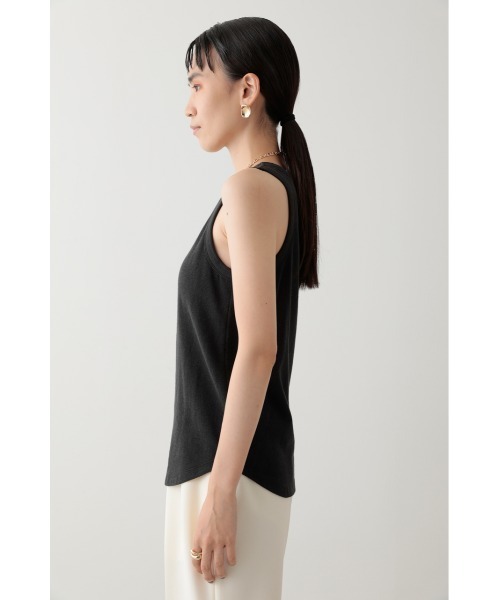 crie conforto（クリーコンフォルト）の「カップ付きアメスリタンク（タンクトップ・レディース・ホワイト/チャコールグレー/ブラック・SMALL/MEDIUM/LARGE）」の17枚目の写真