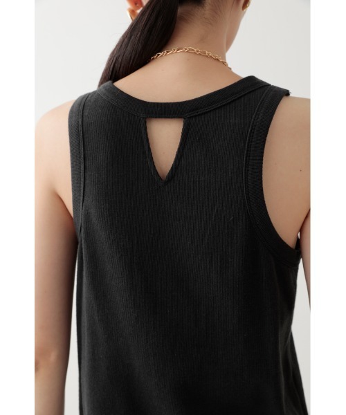 crie conforto（クリーコンフォルト）の「カップ付きアメスリタンク（タンクトップ・レディース・ホワイト/チャコールグレー/ブラック・SMALL/MEDIUM/LARGE）」の5枚目の写真