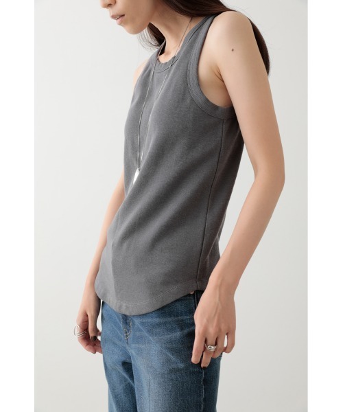 crie conforto（クリーコンフォルト）の「カップ付きアメスリタンク（タンクトップ・レディース・ホワイト/チャコールグレー/ブラック・SMALL/MEDIUM/LARGE）」の18枚目の写真