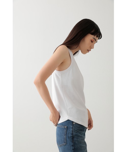 crie conforto（クリーコンフォルト）の「カップ付きアメスリタンク（タンクトップ・レディース・ホワイト/チャコールグレー/ブラック・SMALL/MEDIUM/LARGE）」の16枚目の写真