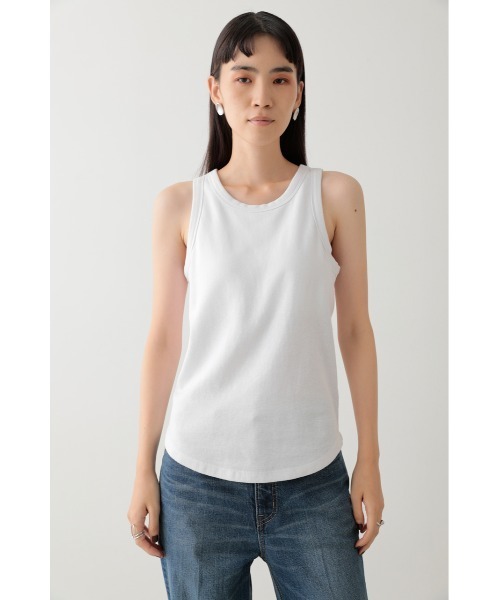 crie conforto（クリーコンフォルト）の「カップ付きアメスリタンク（タンクトップ・レディース・ホワイト/チャコールグレー/ブラック・SMALL/MEDIUM/LARGE）」の22枚目の写真