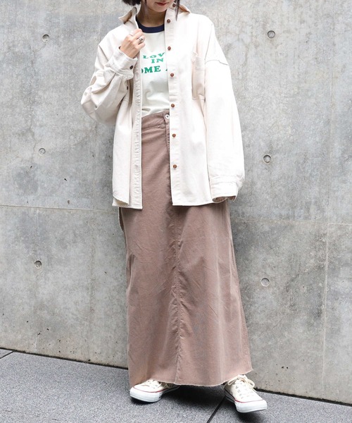 HONEYSUCKLE ROSE(ハニーサックルローズ)の「【HONEYSUCKLE ROSE】シャツアウター(シャツ/ブラウス・レディース・キナリ・M/L)」の4枚目の写真