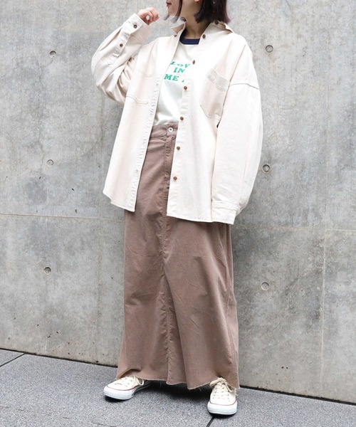 HONEYSUCKLE ROSE(ハニーサックルローズ)の「【HONEYSUCKLE ROSE】シャツアウター(シャツ/ブラウス・レディース・キナリ・M/L)」の5枚目の写真