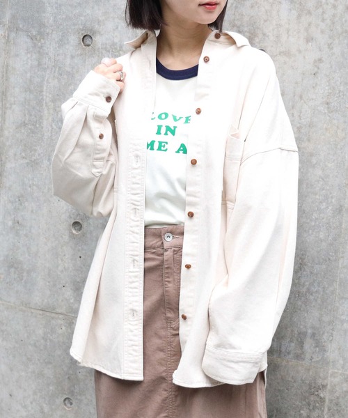 HONEYSUCKLE ROSE(ハニーサックルローズ)の「【HONEYSUCKLE ROSE】シャツアウター(シャツ/ブラウス・レディース・キナリ・M/L)」の7枚目の写真