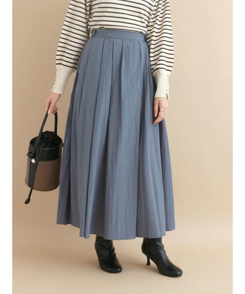 Te chichi（テチチ）の「ナイロンワッシャーギャザースカート（スカート・レディース・ブラック/ベージュ/グレー/ボルドー・ﾌﾘ-）」の14枚目の写真