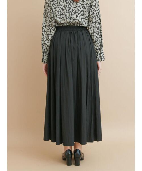 Te chichi（テチチ）の「ナイロンワッシャーギャザースカート（スカート・レディース・ブラック/ベージュ/グレー/ボルドー・ﾌﾘ-）」の21枚目の写真