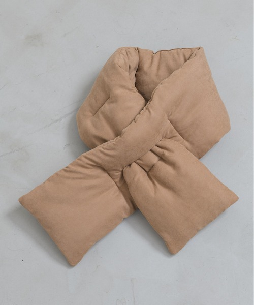 NEUNA（ヌナ）の「【型崩れしない！シワ/毛玉も付きません！】大判ボリュームキルティングロングマフラー（マフラー・レディース・ブラウン/ブラック/アイボリー・FREE）」の20枚目の写真