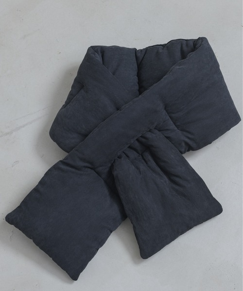 NEUNA（ヌナ）の「【型崩れしない！シワ/毛玉も付きません！】大判ボリュームキルティングロングマフラー（マフラー・レディース・ブラウン/ブラック/アイボリー・FREE）」の12枚目の写真