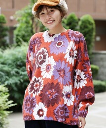 チチカカ | フラワープリントニットプルオーバー(ニット/セーター)