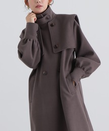 N.(N. Natural Beauty Basic) | 【S Size Line】◆ケープ付スタンドコート(ステンカラーコート)