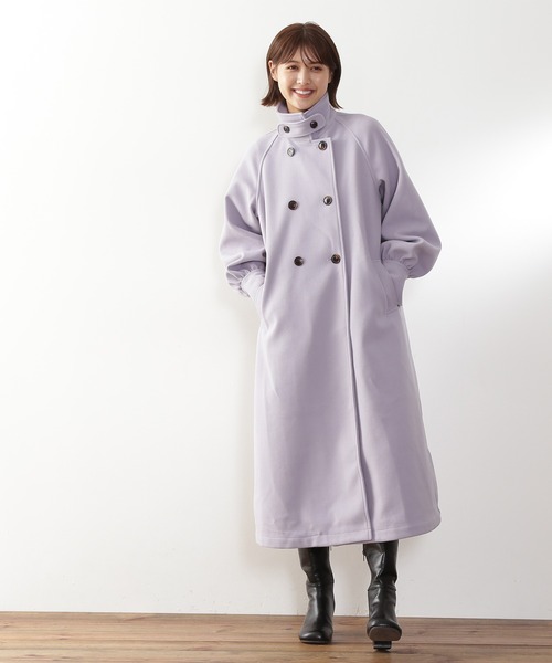 N.（N. Natural Beauty Basic）（エヌエヌナチュラルビューティーベーシック）の「【S Size Line】◆ケープ付スタンドコート（ステンカラーコート・レディース・ダークブラウン/ラベンダー/オフホワイト・SMALL/MEDIUM）」の11枚目の写真