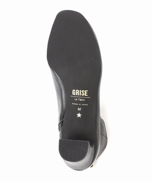 GRISE(グリーズ)の「GRISE 5.5cmレザーソフトショートブーツ(ブーツ・レディース・アイボリー/ブラック系その他/ブラウン・MEDIUM/LARGE/SMALL)」の10枚目の写真