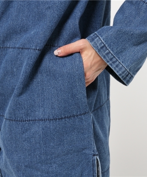 WHO'S WHO gallery（フーズフーギャラリー）の「【minddenim】キルティングデニムコート（その他アウター・レディース・ブルー・FREE）」の7枚目の写真