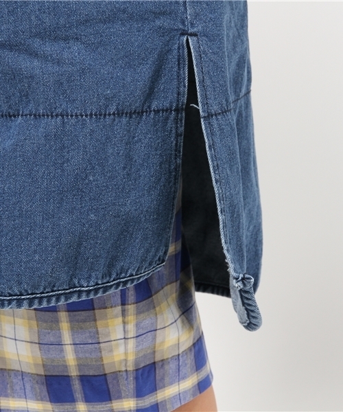 WHO'S WHO gallery（フーズフーギャラリー）の「【minddenim】キルティングデニムコート（その他アウター・レディース・ブルー・FREE）」の8枚目の写真