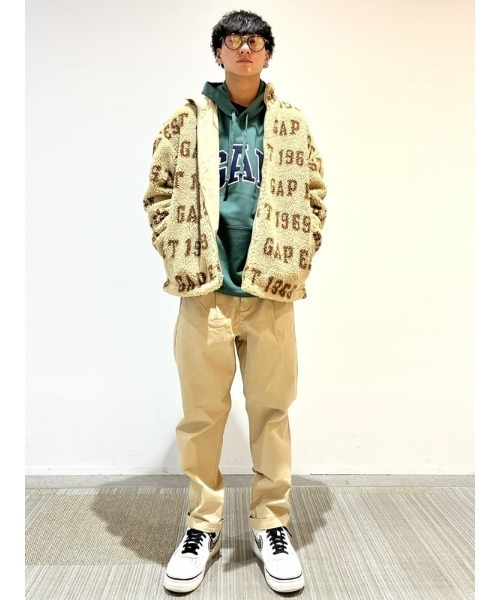 GAP(ギャップ)の「GapFlex ウォッシュウェル エッセンシャル プリーツ リラックスパンツ(チノパンツ・メンズ・ブラック/グリーン/ベージュ/ネイビー・28W/29W/30W/31W/32W/33W/34W/36W)」の15枚目の写真
