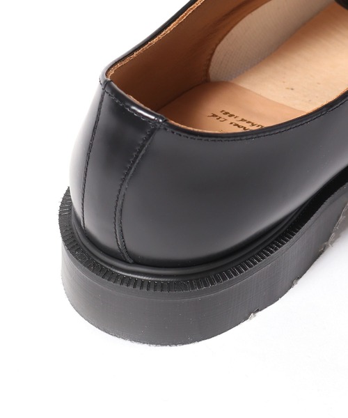 SOLOVAIR（ソロヴェアー）の「SOLOVAIR/ソロヴェアー  4 EYE SHOE GIBSON 革靴（ドレスシューズ・メンズ・ブラック・8.5/9.5/9/8）」の4枚目の写真