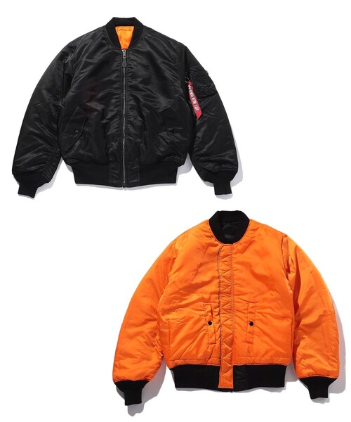 WEB限定 ALPHA INDUSTRIES/アルファ インダストリーズ MA-1 ナイロン ジャケット/2000-401/2000-403 新品未使用です アルファインダストリーズ ナイロンジャケット ダウンジャケット