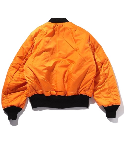 FREAK'S STORE(フリークスストア)の「WEB限定 ALPHA INDUSTRIES/アルファ インダストリーズ MA-1 ナイロン ジャケット/2000-401/2000-403(MA-1・メンズ・ブラック/オリーブ・X-LARGE/LARGE/MEDIUM/SMALL)」の6枚目の写真