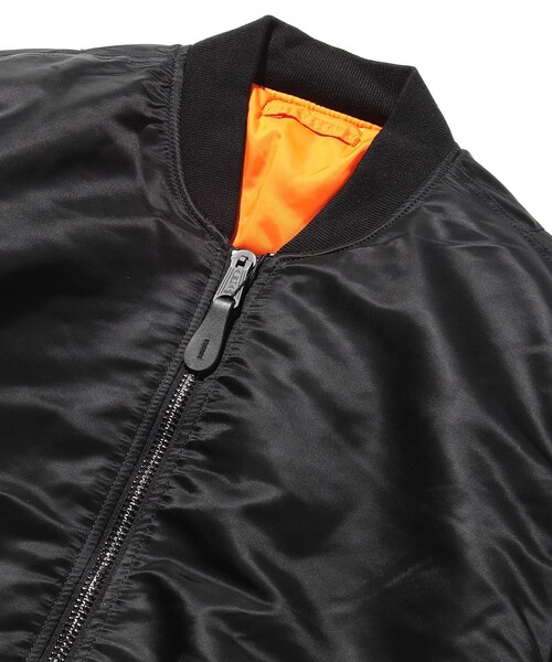 FREAK'S STORE(フリークスストア)の「WEB限定 ALPHA INDUSTRIES/アルファ インダストリーズ MA-1 ナイロン ジャケット/2000-401/2000-403(MA-1・メンズ・ブラック/オリーブ・X-LARGE/LARGE/MEDIUM/SMALL)」の10枚目の写真