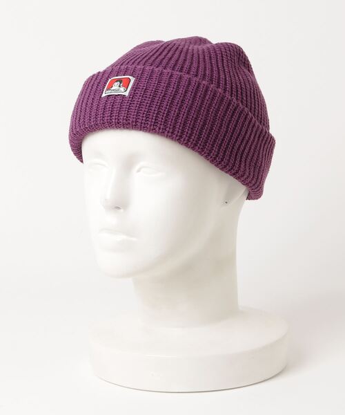 BEN DAVIS（ベンデイビス）の「BEN DAVIS/ベンデイビス Micro Logo Acrylic Knit Cap/アクリル ニットキャップ（ニットキャップ/ビーニー・メンズ・グリーン/イエロー/ベージュ/パープル/オレンジ/ブラック/ダークグリーン/チャコールグレー/グレー・FREE）」の7枚目の写真