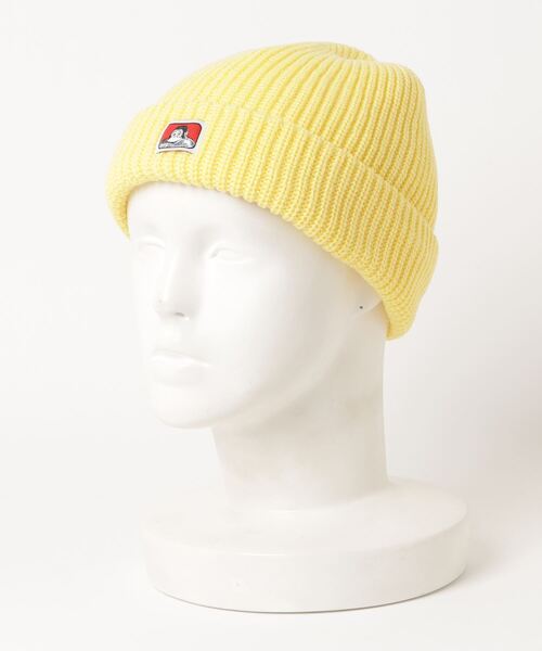 BEN DAVIS（ベンデイビス）の「BEN DAVIS/ベンデイビス Micro Logo Acrylic Knit Cap/アクリル ニットキャップ（ニットキャップ/ビーニー・メンズ・グリーン/イエロー/ベージュ/パープル/オレンジ/ブラック/ダークグリーン/チャコールグレー/グレー・FREE）」の8枚目の写真