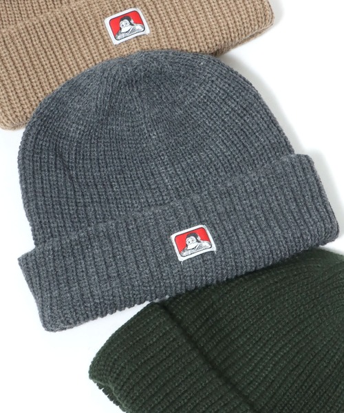 BEN DAVIS（ベンデイビス）の「BEN DAVIS/ベンデイビス Micro Logo Acrylic Knit Cap/アクリル ニットキャップ（ニットキャップ/ビーニー・メンズ・グリーン/イエロー/ベージュ/パープル/オレンジ/ブラック/ダークグリーン/チャコールグレー/グレー・FREE）」の11枚目の写真