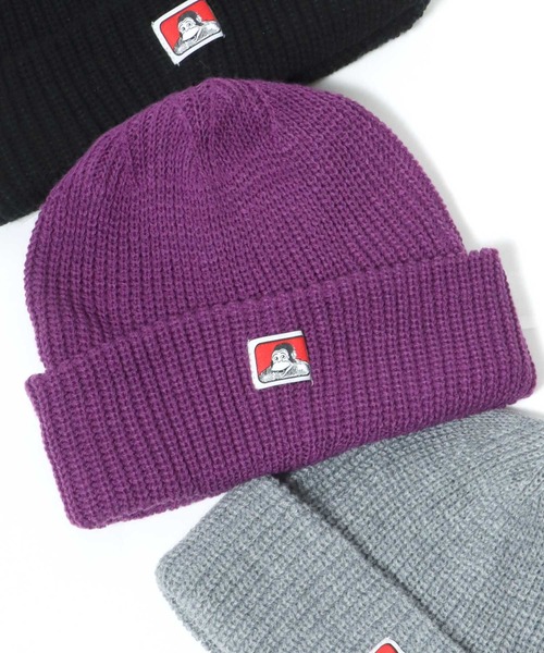 BEN DAVIS（ベンデイビス）の「BEN DAVIS/ベンデイビス Micro Logo Acrylic Knit Cap/アクリル ニットキャップ（ニットキャップ/ビーニー・メンズ・グリーン/イエロー/ベージュ/パープル/オレンジ/ブラック/ダークグリーン/チャコールグレー/グレー・FREE）」の16枚目の写真