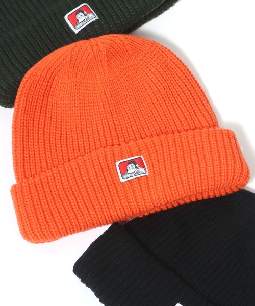 BEN DAVIS（ベンデイビス）の「BEN DAVIS/ベンデイビス Micro Logo Acrylic Knit Cap/アクリル ニットキャップ（ニットキャップ/ビーニー・メンズ・グリーン/イエロー/ベージュ/パープル/オレンジ/ブラック/ダークグリーン/チャコールグレー/グレー・FREE）」の18枚目の写真