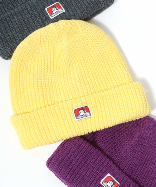 BEN DAVIS（ベンデイビス）の「BEN DAVIS/ベンデイビス Micro Logo Acrylic Knit Cap/アクリル ニットキャップ（ニットキャップ/ビーニー・メンズ・グリーン/イエロー/ベージュ/パープル/オレンジ/ブラック/ダークグリーン/チャコールグレー/グレー・FREE）」の17枚目の写真