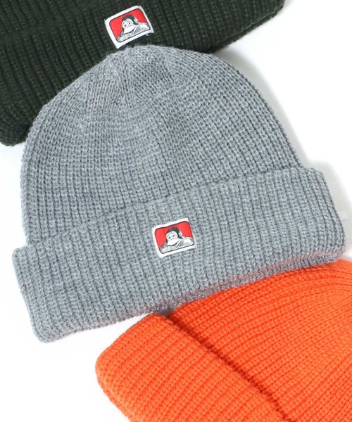 BEN DAVIS（ベンデイビス）の「BEN DAVIS/ベンデイビス Micro Logo Acrylic Knit Cap/アクリル ニットキャップ（ニットキャップ/ビーニー・メンズ・グリーン/イエロー/ベージュ/パープル/オレンジ/ブラック/ダークグリーン/チャコールグレー/グレー・FREE）」の12枚目の写真