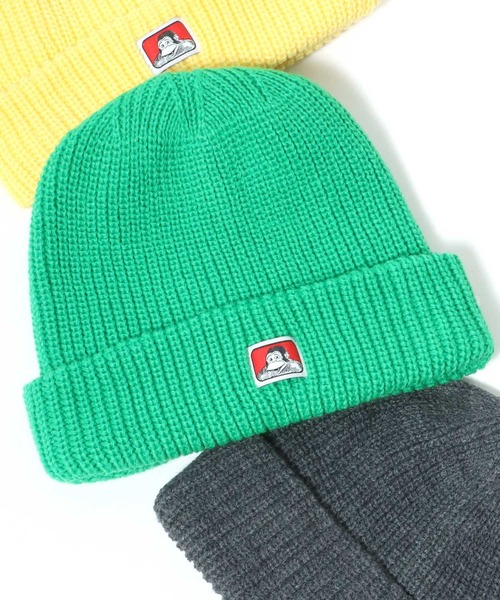 BEN DAVIS（ベンデイビス）の「BEN DAVIS/ベンデイビス Micro Logo Acrylic Knit Cap/アクリル ニットキャップ（ニットキャップ/ビーニー・メンズ・グリーン/イエロー/ベージュ/パープル/オレンジ/ブラック/ダークグリーン/チャコールグレー/グレー・FREE）」の15枚目の写真