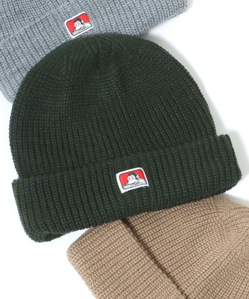 BEN DAVIS（ベンデイビス）の「BEN DAVIS/ベンデイビス Micro Logo Acrylic Knit Cap/アクリル ニットキャップ（ニットキャップ/ビーニー・メンズ・グリーン/イエロー/ベージュ/パープル/オレンジ/ブラック/ダークグリーン/チャコールグレー/グレー・FREE）」の14枚目の写真