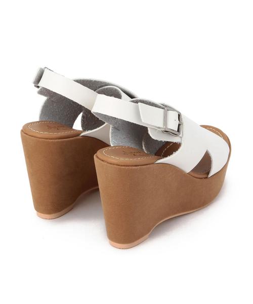 Another Edition(アナザーエディション)の「クロスウエッジサンダル/ AEBC CROSS WDG SNDL100(サンダル・レディース・ホワイト/ブラック・MEDIUM/LARGE/SMALL)」の7枚目の写真