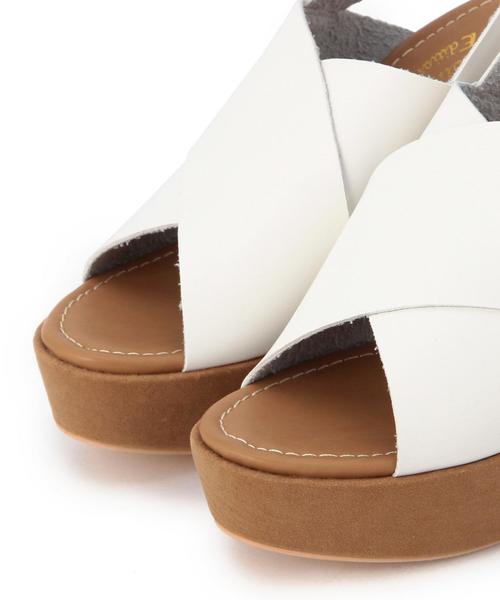 Another Edition(アナザーエディション)の「クロスウエッジサンダル/ AEBC CROSS WDG SNDL100(サンダル・レディース・ホワイト/ブラック・MEDIUM/LARGE/SMALL)」の9枚目の写真