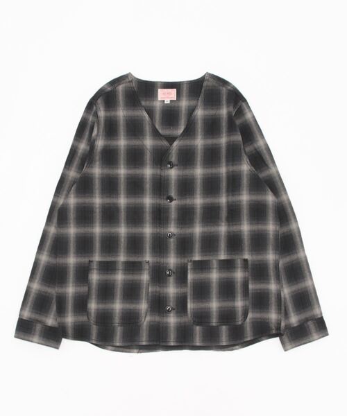 BIG MIKE(ビッグマイク)の「BIG MIKE ビッグマイク / HEAVY FLANNEL CARDIGAN ヘビーフランネル 長袖カーディガン /// 102236100 102236101 102236102 102236103(カーディガン/ボレロ・メンズ・ストライプ/ブラウン系その他/ブラック×グレー/ベージュ/ブラック×ブルー/ネイビー×ホワイト・MEDIUM/LARGE/X-LARGE)」の16枚目の写真