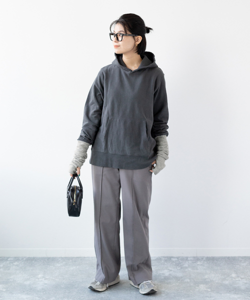 B.C STOCK（ベーセーストック）の「ニットロンググローブ（アームカバー・レディース・チャコールグレー/ベージュ/ネイビー・FREE）」の4枚目の写真