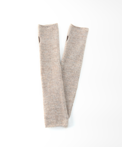 B.C STOCK（ベーセーストック）の「ニットロンググローブ（アームカバー・レディース・チャコールグレー/ベージュ/ネイビー・FREE）」の15枚目の写真